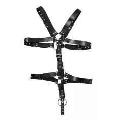 ZADO - muški kožni body harness - crna - S-L