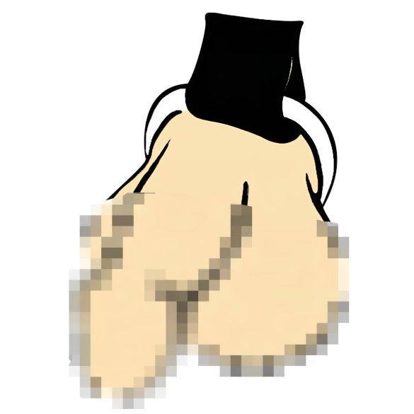 ZADO - muški kožni okov body - crna (S-L)