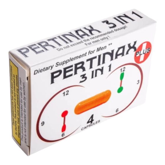 Pertinax 3u1 Plus - dodatak prehrani u kapsulama za muškarce (4 kom)