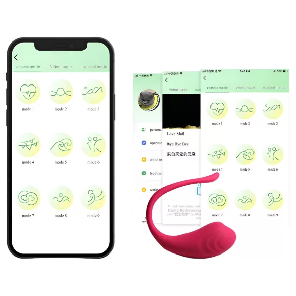 Funny Me - vibracijsko jaje na daljinsko upravljanje - punjivo - roza