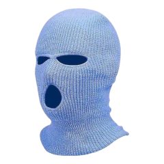 Balaclava - pletena maska sa 3 rupe (plava)