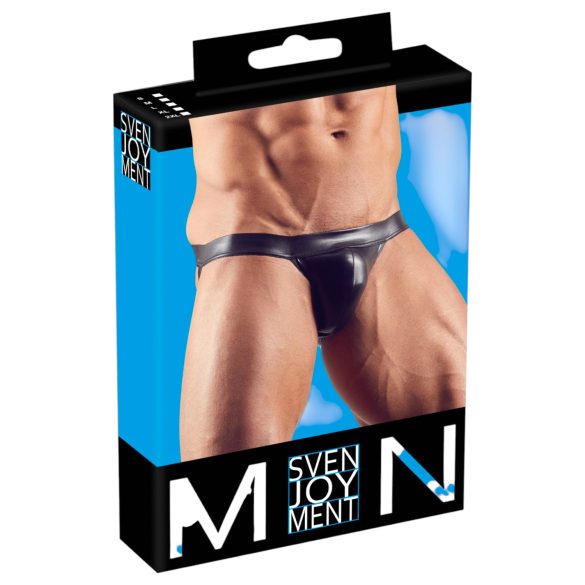 Svenjoyment - sjajni jockstrap (crni)