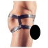 Svenjoyment - remen s prstenom za penis (crna boja) - M/L