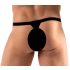 Svenjoyment - muška tanga s kristalima (crna)