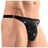 Svenjoyment - muška tanga s kristalima (crna) - M