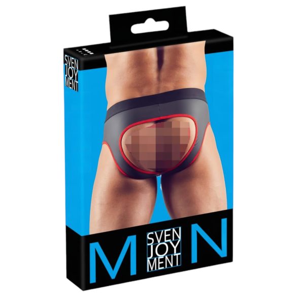 Svenjoyment - otvoreni jock remen (crni)