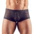 Prozirne prugaste bokserice (crne) - XL