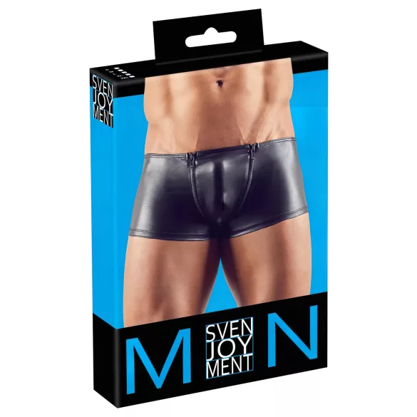 Svenjoyment - muške bokserice s patentnim zatvaračem - crne