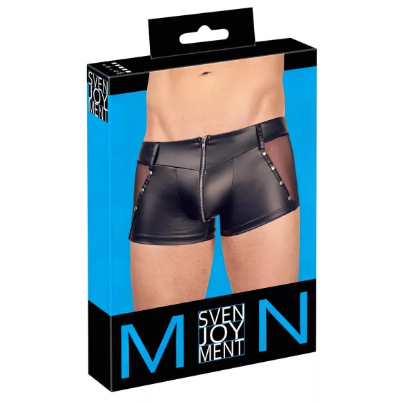 Svenjoyment - muške bokserice - sjajni izgled - crne - L