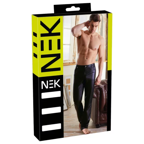 NEK - uske hlače - sjajni efekt - crna
