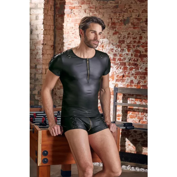 NEK - mat crna majica kratkih rukava za muškarce - XL