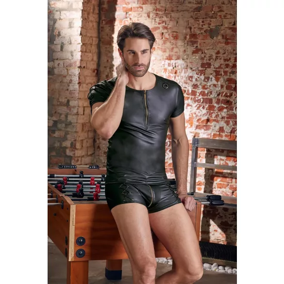 NEK - mat crna majica kratkih rukava za muškarce - XL