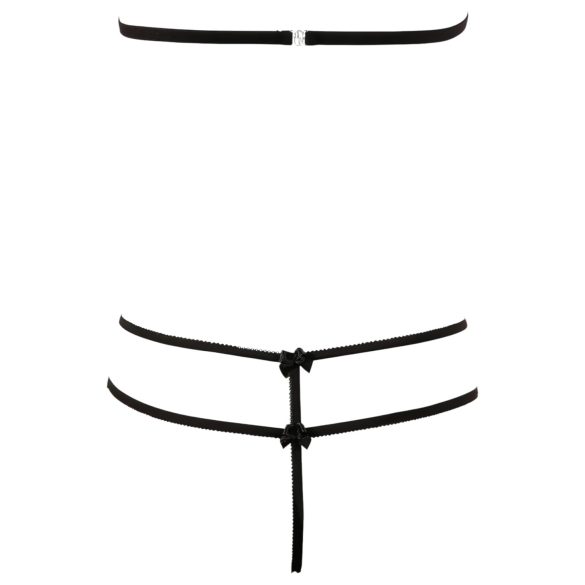 Cottelli - Otvoreni čipkasti set - crna