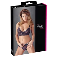   Cottelli - Čipkasti komplet grudnjaka s cvjetnim uzorkom - ljubičasta - M