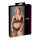 Cottelli Plus Size - čipkasti grudnjak set (crno)