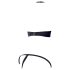 Cottelli - Set grudnjaka s metalnim prstenjem (crno) - 80B/M