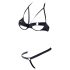 Cottelli - Set grudnjaka s metalnim prstenjem (crno) - 85B/L