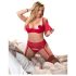 Cottelli Plus Size - Svestrani duo donjeg rublja (crveno)