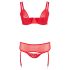 Cottelli Plus Size - Svestrani duo donjeg rublja (crveno)