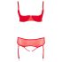 Cottelli Plus Size - Svestrani duo donjeg rublja (crveno)