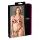 Cottelli - set otvorenog grudnjaka s metalnim prstenovima - crvena - M/L