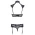 Cottelli - Crni čipkasti set sa ovratnikom - 85C/L