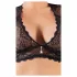 Cottelli Plus Size - seksi komplet donjeg rublja sa čipkom i strass detaljima - XL