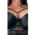 Cottelli Plus Size - grudnjak s čipkom i naramenicama (crni) - 95F