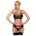 Obsessive 818-SEG-1 - set donjeg rublja sa ukrasnim kamenčićima (crna) - L/XL