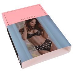 Petite Noir Exclusive - prugasti grudnjak set (crni)