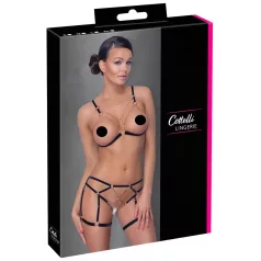 Cottelli - lančani ukrasni body harness - 2-dijelni - crna