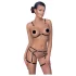 Cottelli - lančani ukrasni body harness - 2-dijelni - crna - M