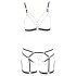 Cottelli - lančani ukrasni body harness - 2-dijelni - crna - M