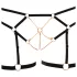 Cottelli - lančani ukrasni body harness - 2-dijelni - crna - M