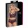 Cottelli Plus Size - cvjetni set grudnjaka (crno-ljubičasti)