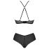 Passion Eco Kerria - čipkasti bikini set (crni)