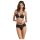 Passion Eco Kerria - čipkasti bikini set (crni) - L/XL