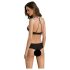 Passion Eco Kerria - čipkasti bikini set (crni) - L/XL
