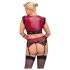 / Cottelli Bondage Plus Size - čipkasti grudnjak set (crvena)