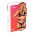 Obsessive Alessya - čipkasti donji rublje set (crno)