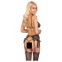Kissable - pink-ljubičasti vezeni grudnjak set (crni) - L/XL