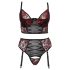 Cottelli Plus Size – komplet grudnjaka (crveni)