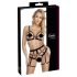 Cottelli - dvodijelni set tijelovog remena (crni) - XL