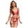 Cottelli Bondage sjajni grudnjak set i lisice (crveni) - L