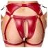 Cottelli Bondage sjajni grudnjak set i lisice (crveni) - L