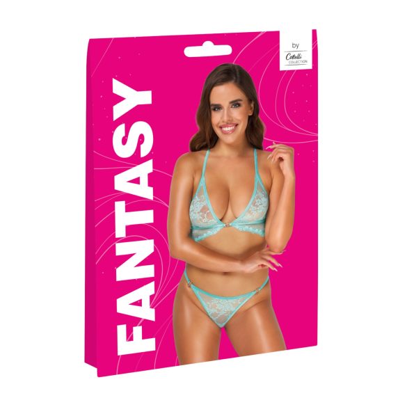 Cottelli - čipkasti donji veš set - zelena