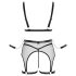 Cottelli Bondage - prozirni mrežasti set s lancima (crna) - M