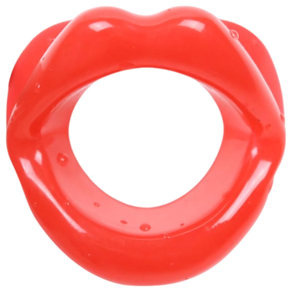 Ida Leather - crveni otvoreni mouth gag