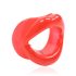 Ida Leather - crveni otvoreni mouth gag