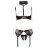 Abierta Fina - Sexy čipkasti trio rublje - 80B/M